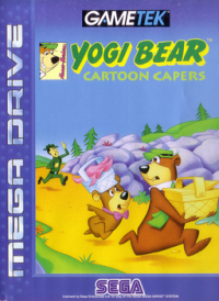 Yogi Bear: Cartoon Capers PAL Sega Mega Drive  box art